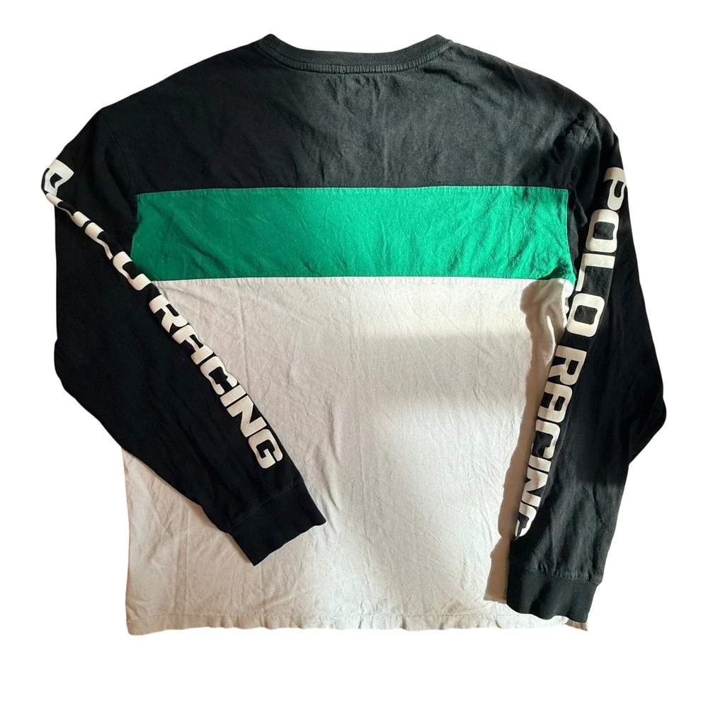 Polo Ralph Lauren Racing PRL1 Alpine Skiing Shirt Mens Large Colorblock Black 92